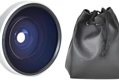 Acouto Fish Eye Lens for Camera 37mm 0.25X Super Fisheye Additional Lens for 37mm Caliber Camera Lenses Silver Aluminum Alloy